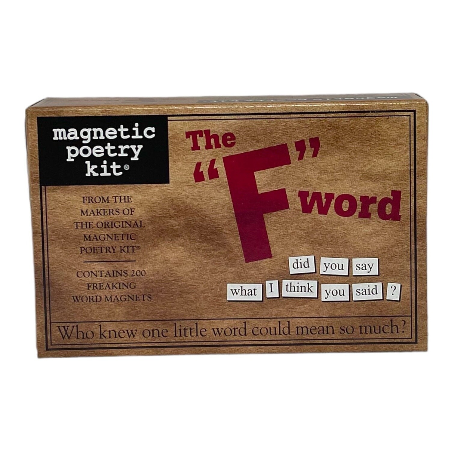 The &quot;F&quot; Word Magnetic Poetry Kit