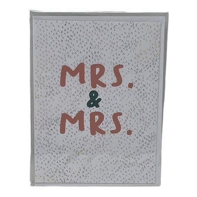 Mrs. and Mrs. LGBTQ Greeting Card