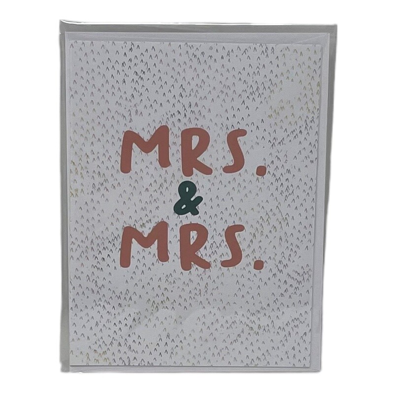 Mrs. and Mrs. Wedding Card