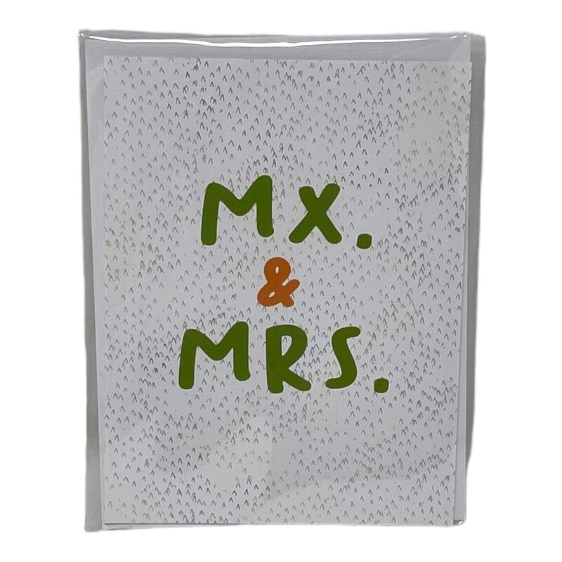 Mx. &amp; Mrs. Wedding Card