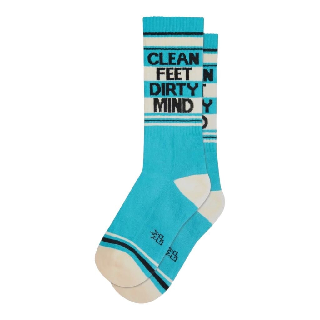 Clean Feet Dirty Mind Gym Socks