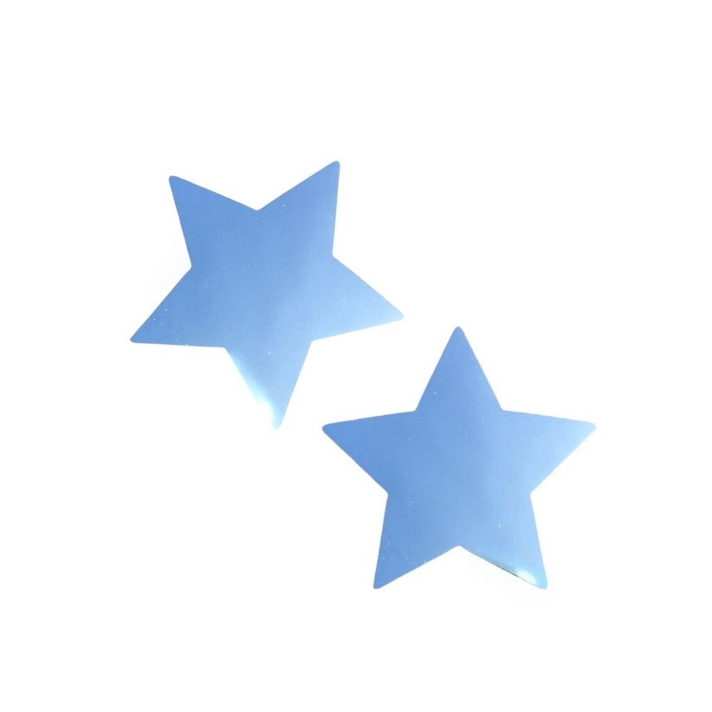 Chrome Mirrored Star Pasties
