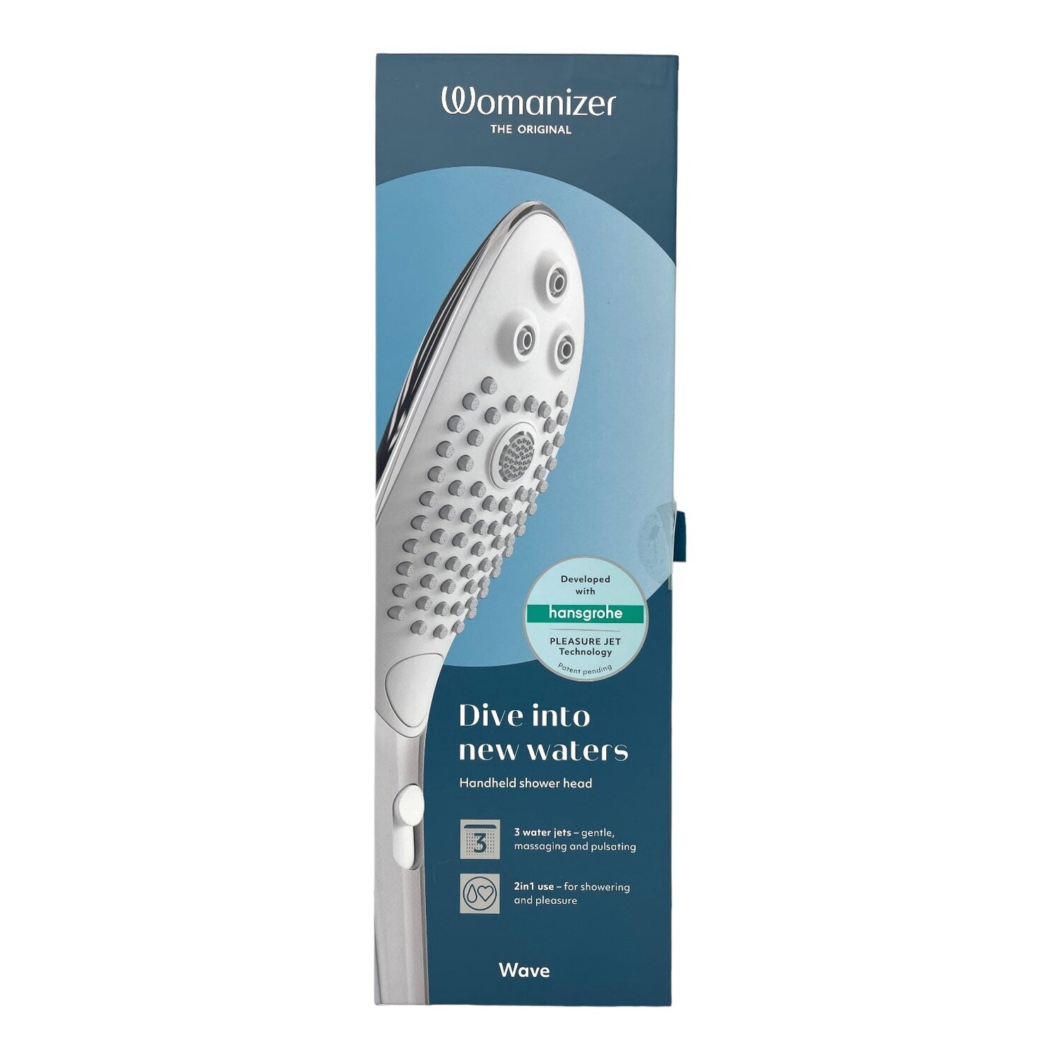 Womanizer Wave Hydro Stimulator, Color: Chrome