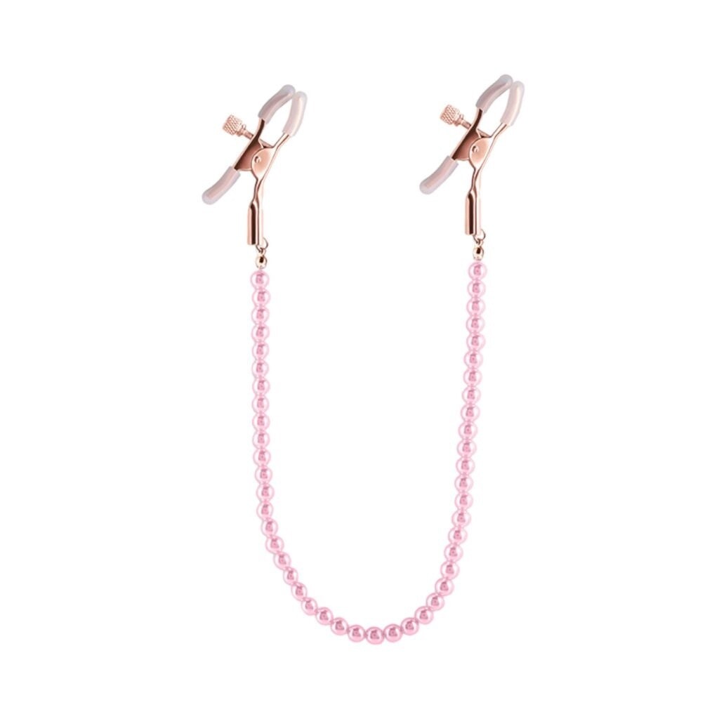 Bound DC1 Pearl Chain Nipple Clamps, Color: Pink