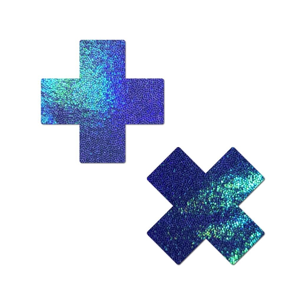 Metallic Blue X Pasties
