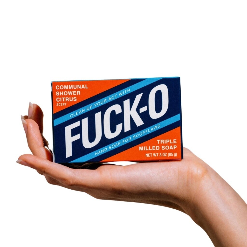 Classic Cussin&#39; Triple Milled Boxed Bar Soap, Style: Fuck-O