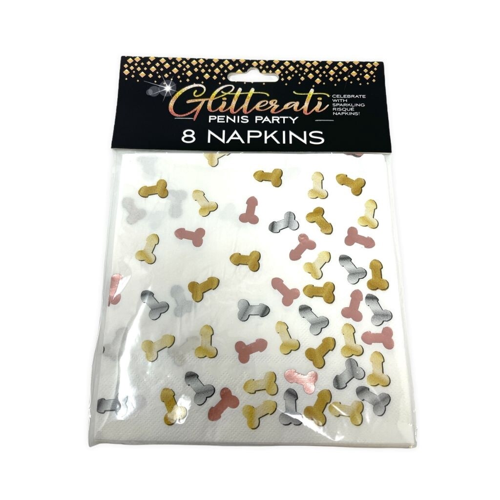 Glitterati Penis Party Napkins