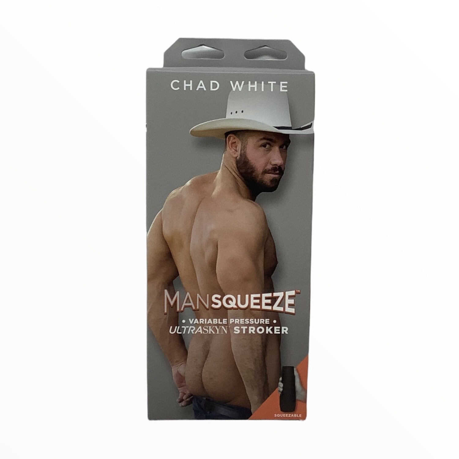 Man Squeeze Chad White Ultraskyn Stroker