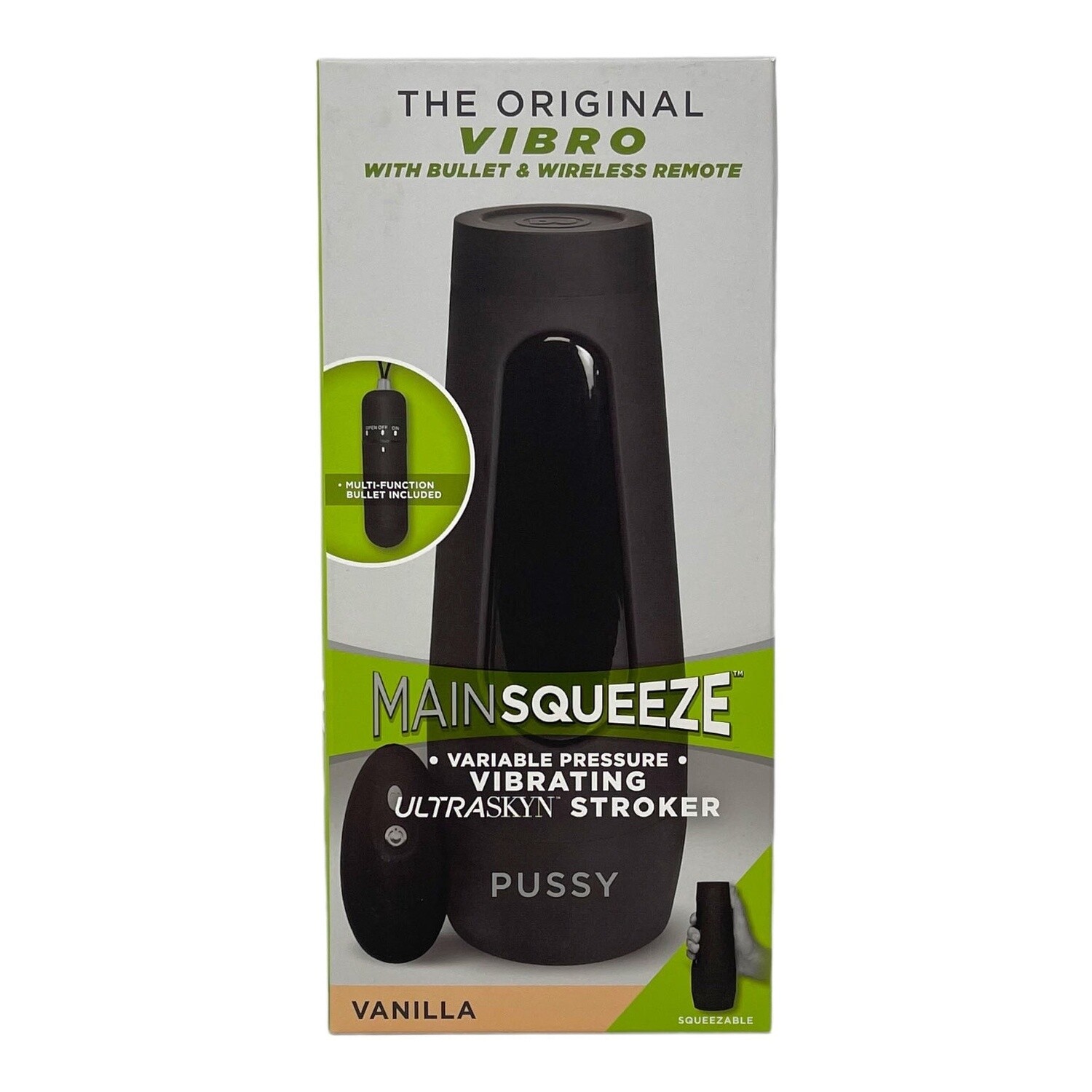 Main Squeeze The Original Vibro Ultraskyn Stroker