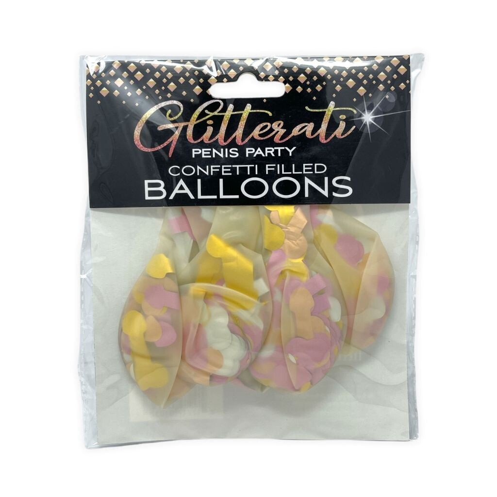 Glitterati Penis Confetti Balloons