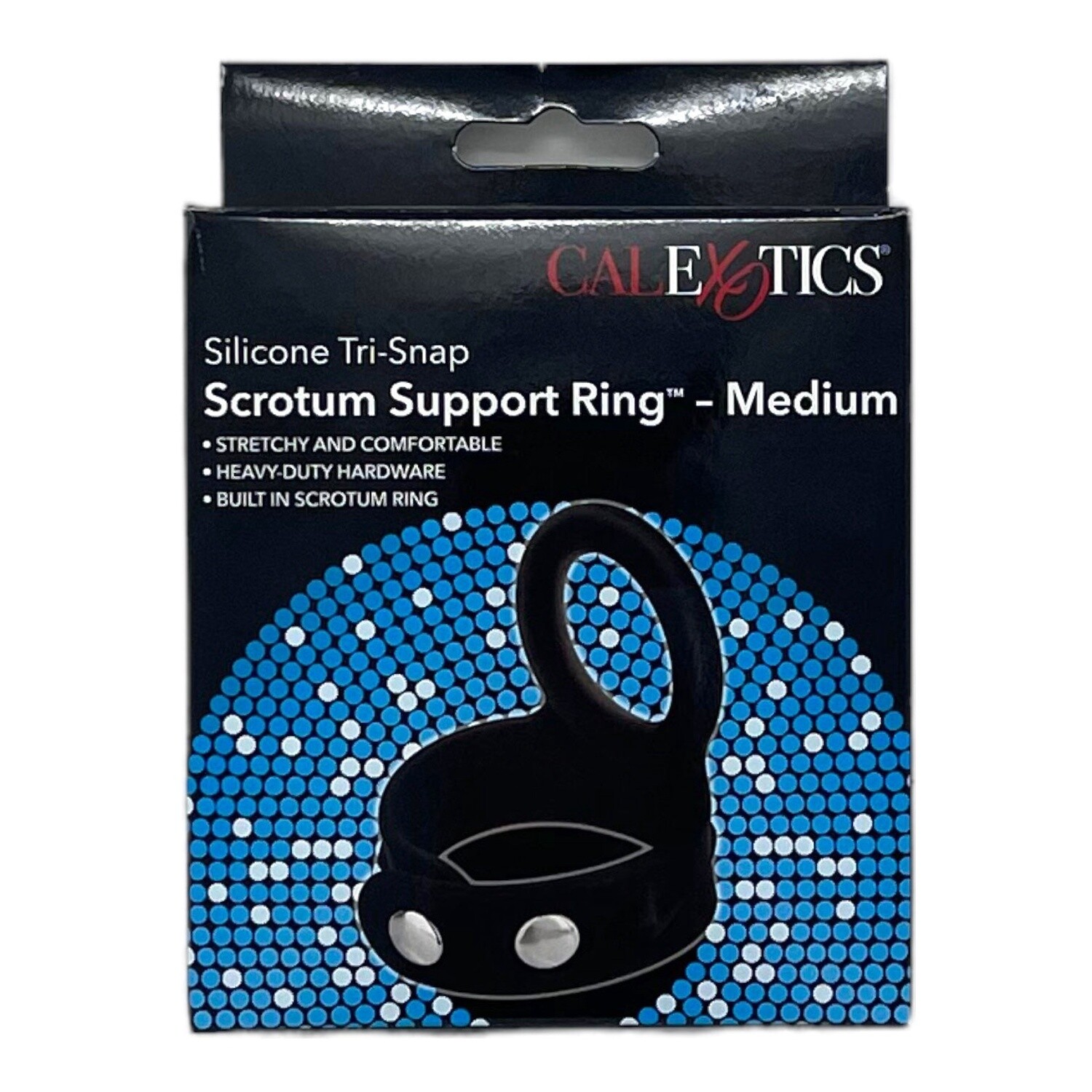 Silicone Tri-Snap Scrotum Support Ring - Medium