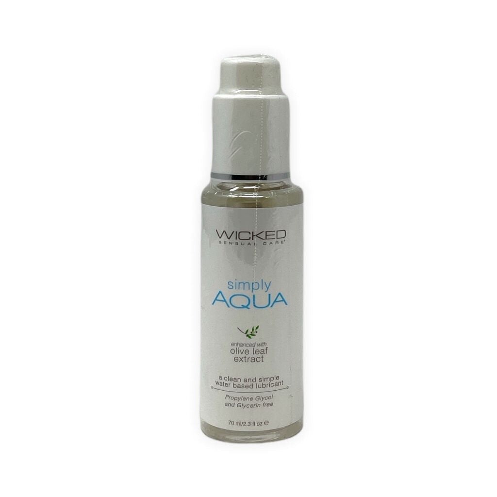 Wicked Simply Aqua Water Based Lubricant, Size: 2.3 oz