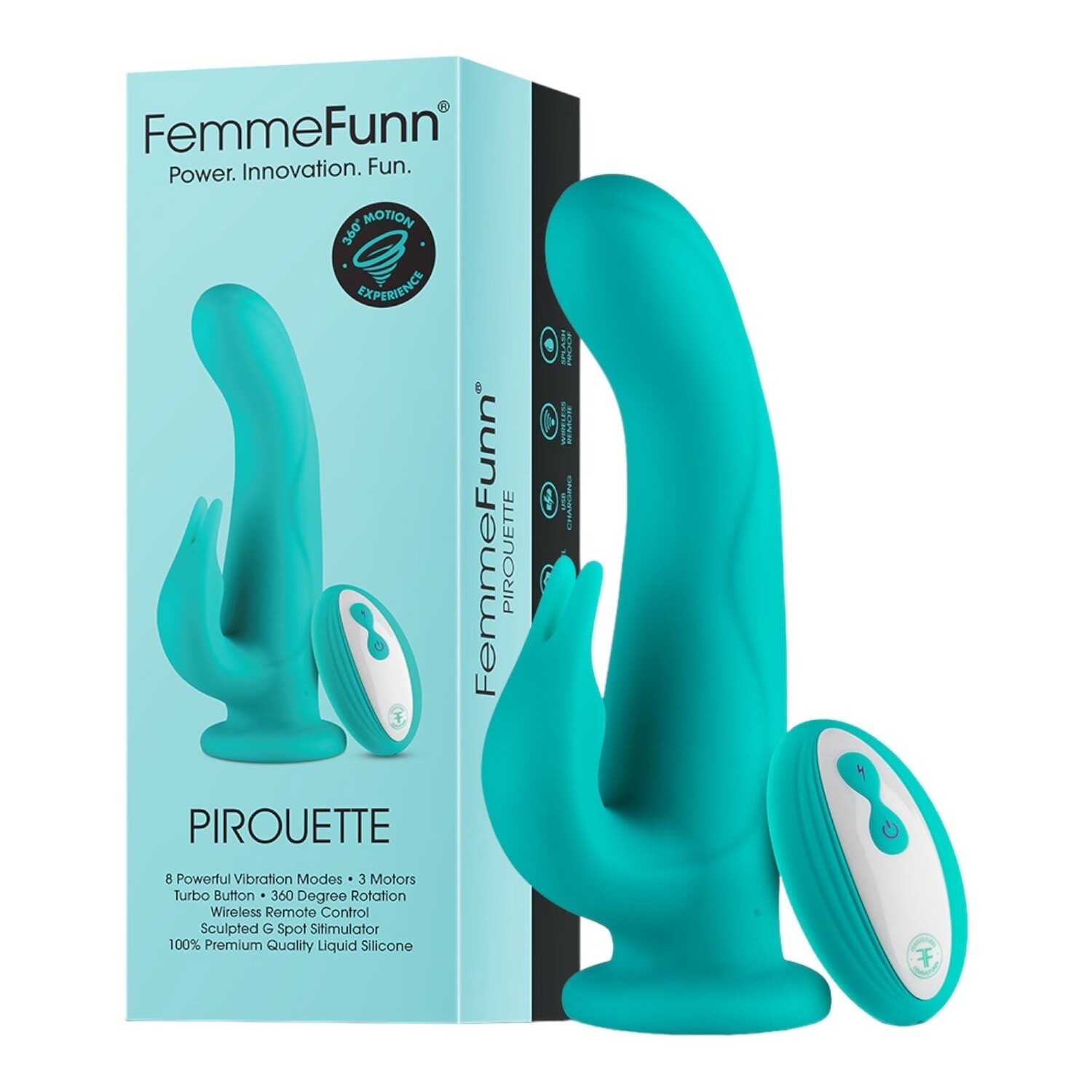 FemmeFunn Pirouette Remote Control Rotating Rabbit