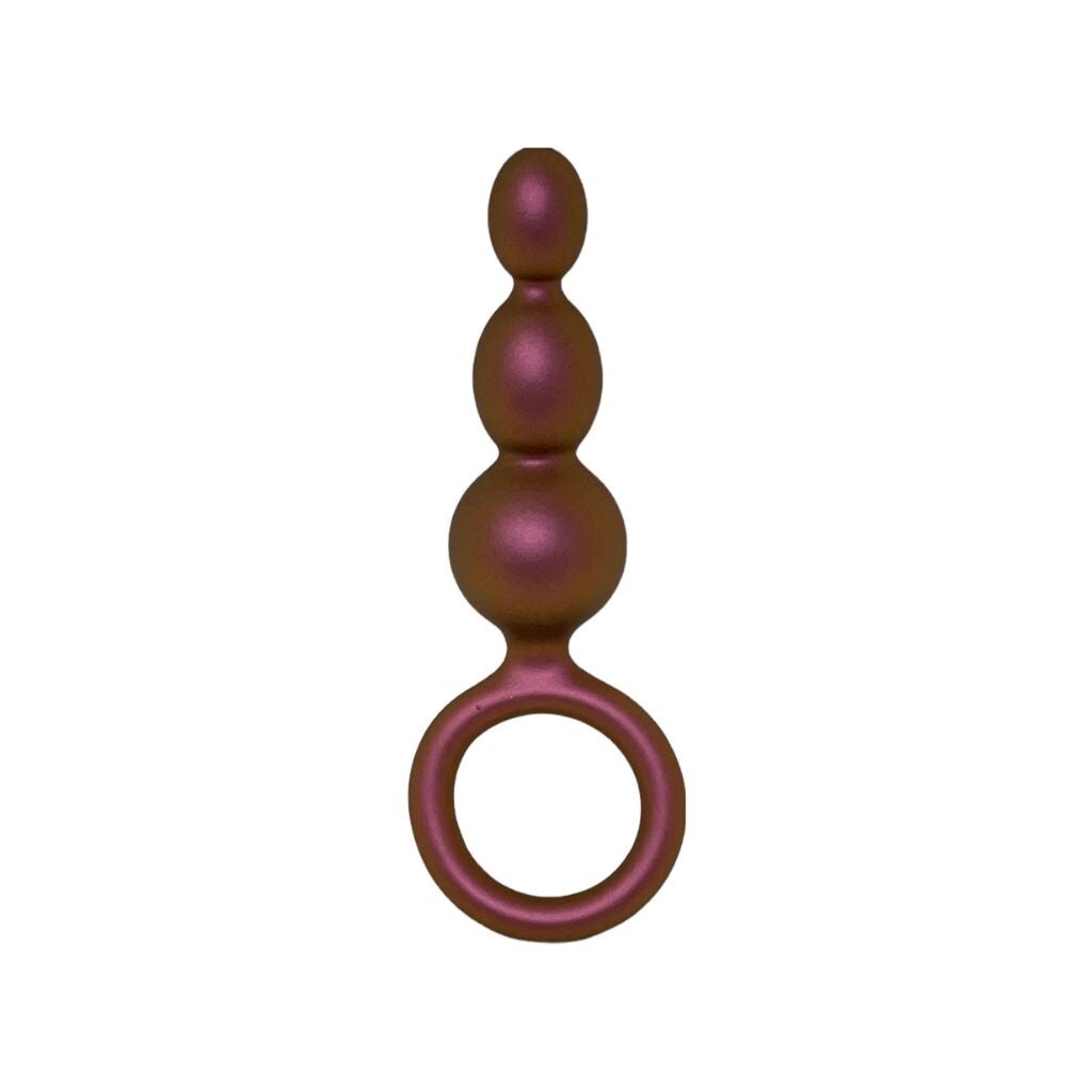 Anal Adventures Matrix Loop Silicone Plug, Style: Beaded