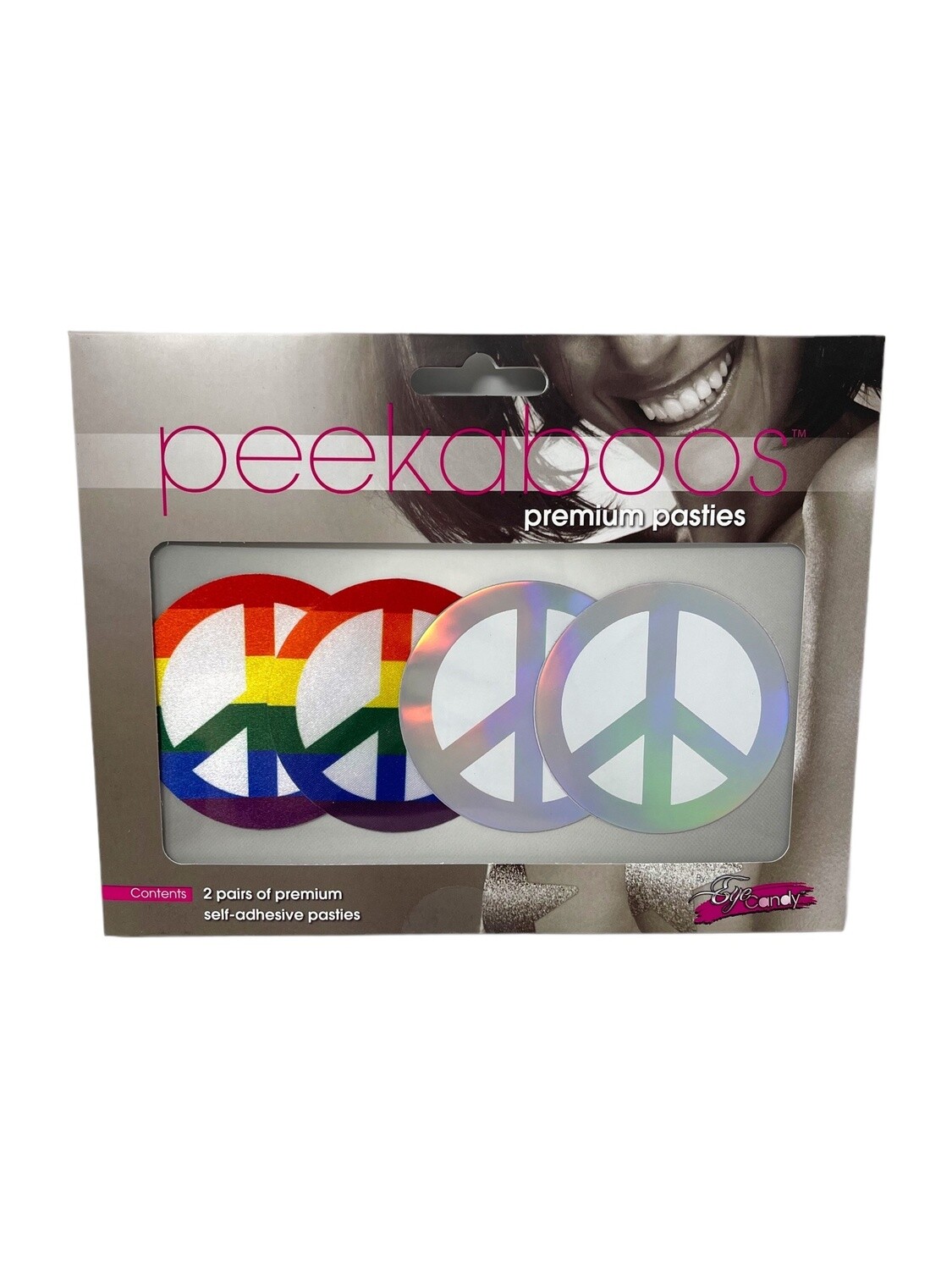 Peekaboo Pride Peace Signs Pasties