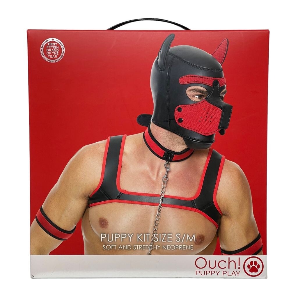 Ouch! 8-Piece Puppy Kit - Red, Size: S/M