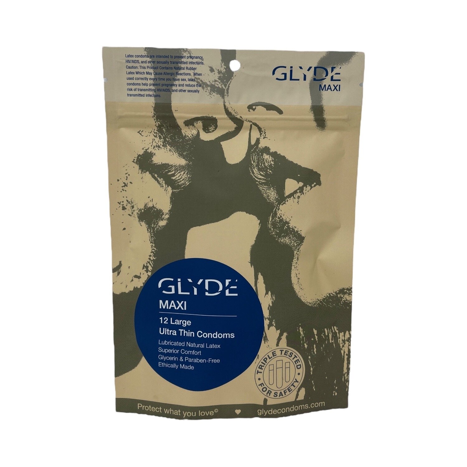 Glyde Maxi Condoms - 12 Pack