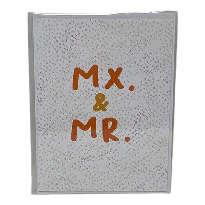 Mx. & Mr. Greeting Card