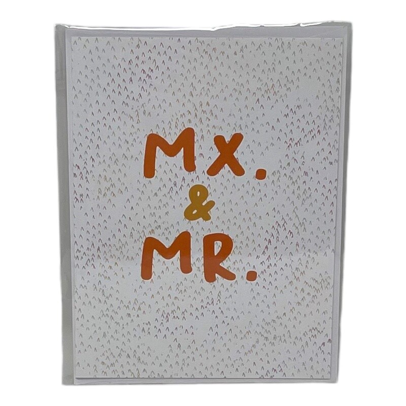 Mx. &amp; Mr. Wedding Card