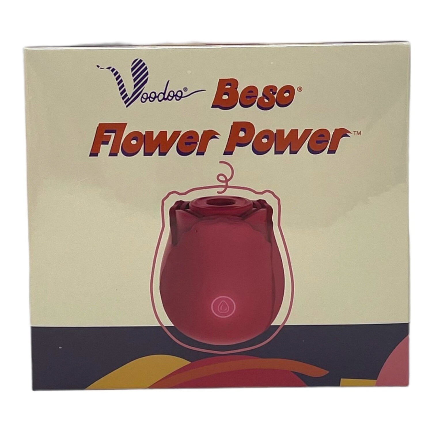 Flower Power Air Pulse Vibrator, Color: Red