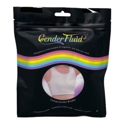 Gender Fluid Chest Binder - White