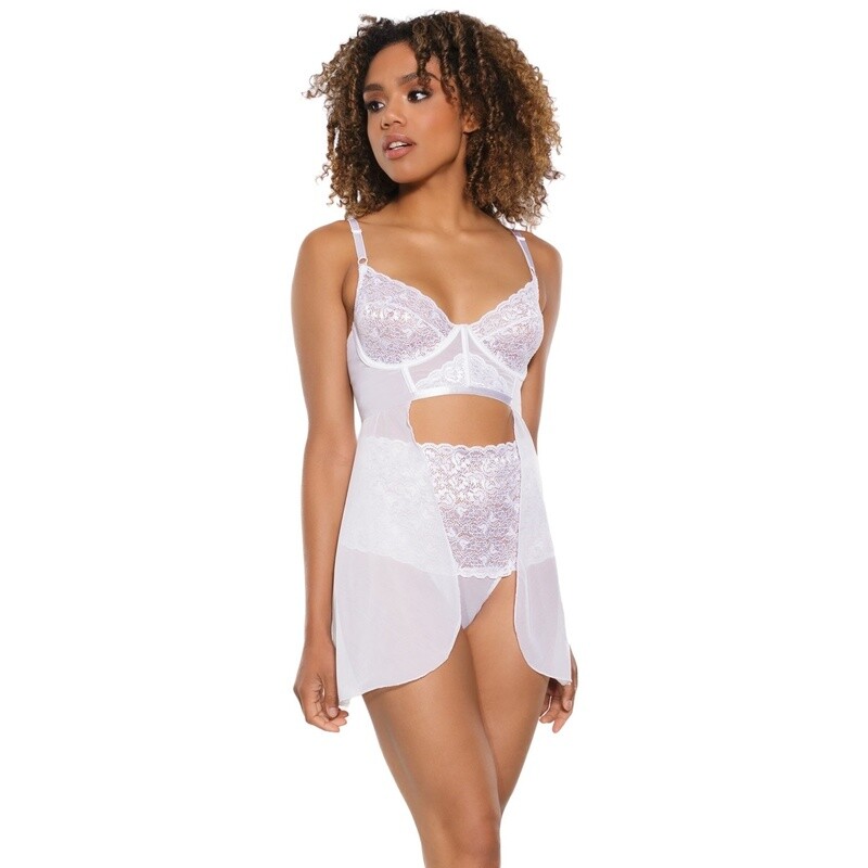 Babydoll Bra &amp; High-Waisted Panty Set