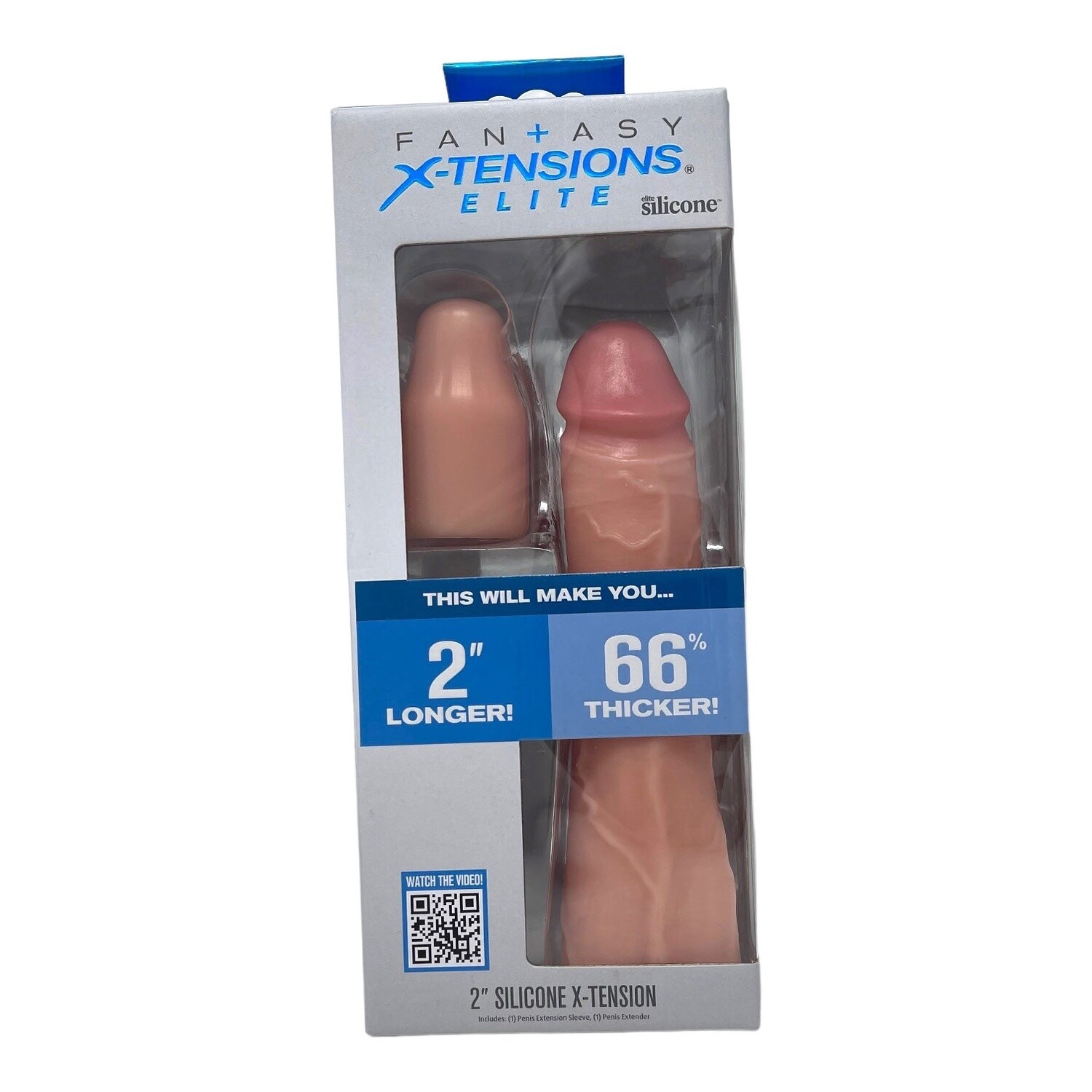 Fantasy X-Tensions Silicone 8 Inch Sleeve, Color: Beige