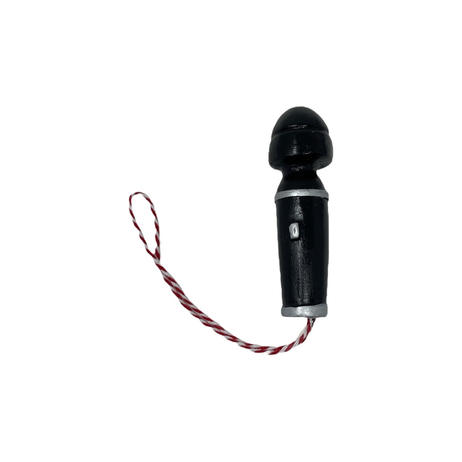 Handmade Wand Vibrator Christmas Ornament, Color: Black