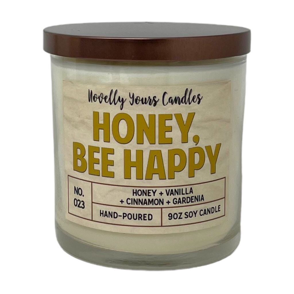 Honey Bee Happy Soy Candle