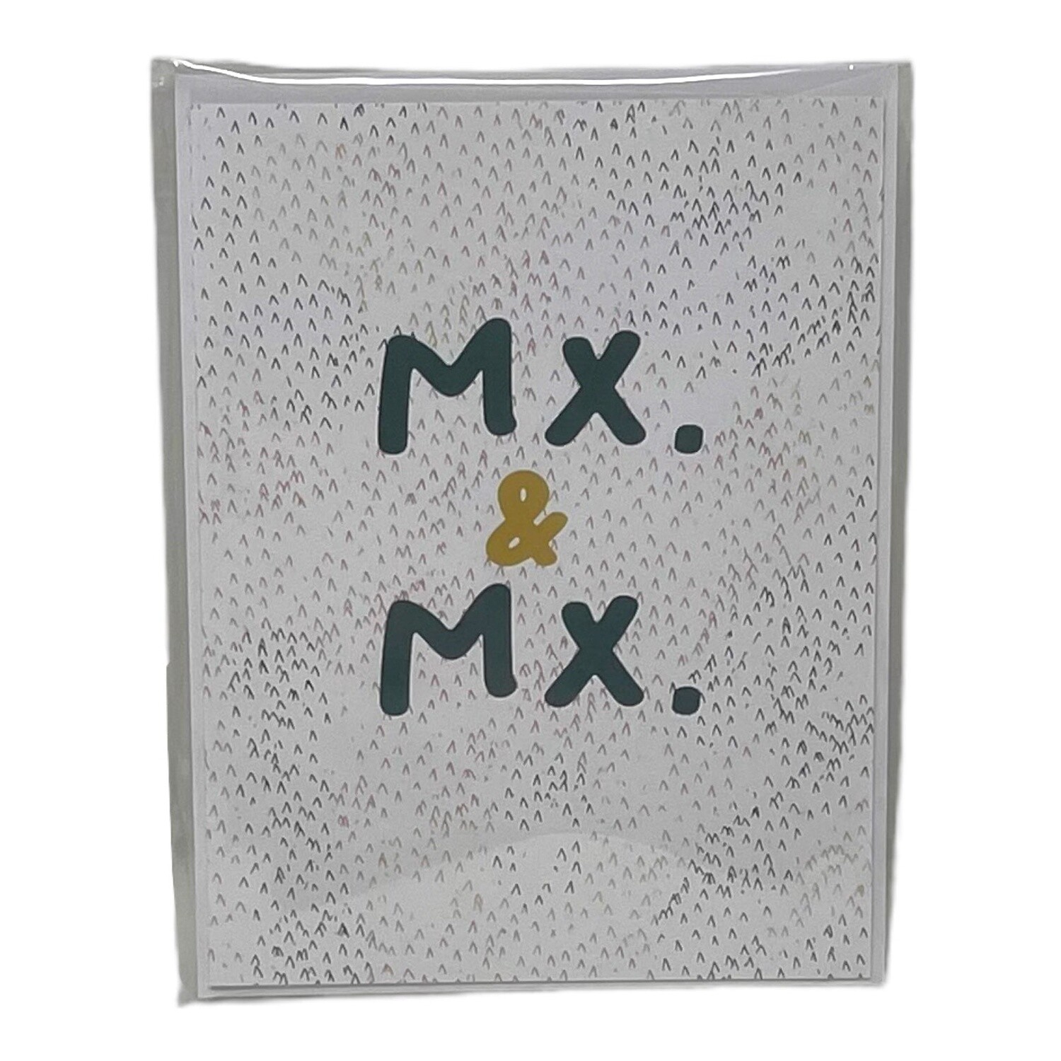 Mx. &amp; Mx. Wedding Card