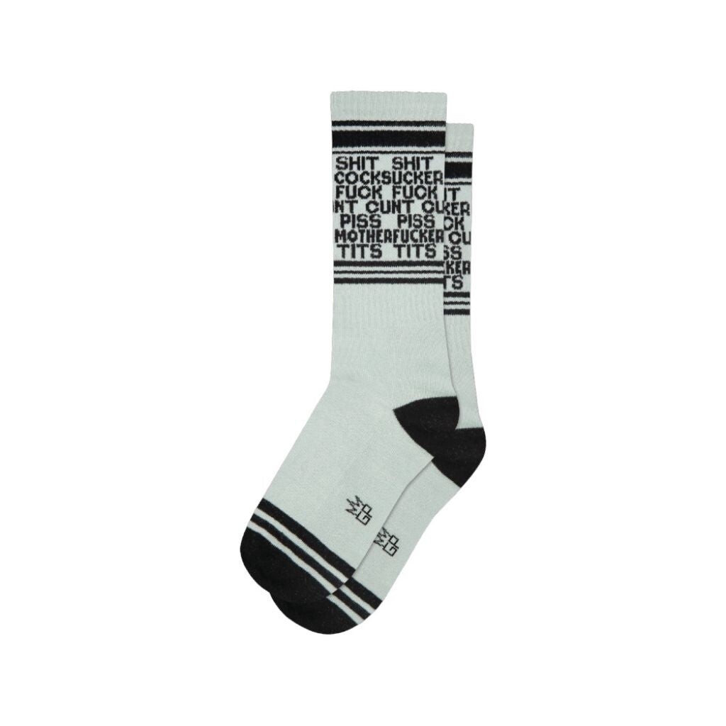 Dirty Words Gym Crew Socks