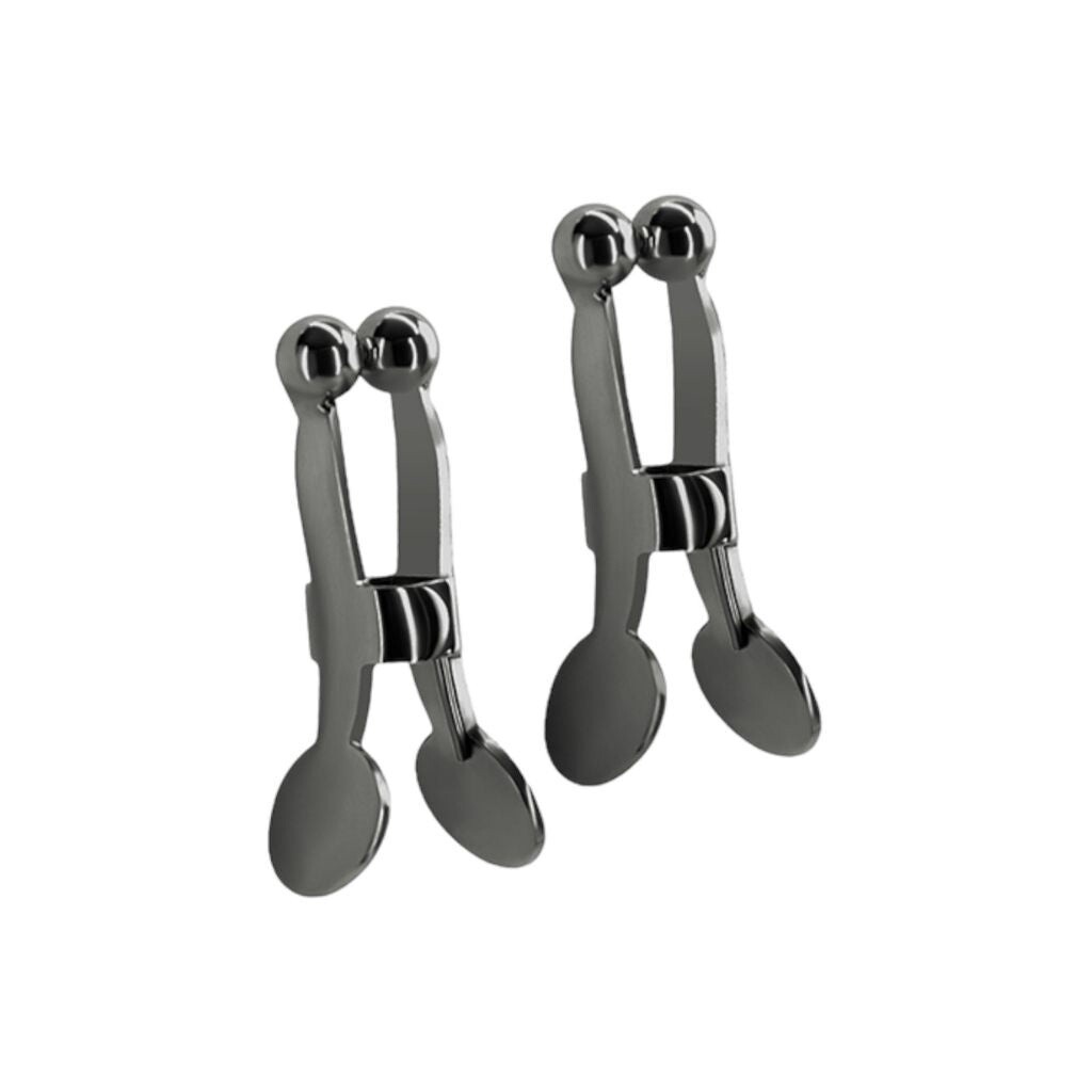 Bound C1 Clothespin Nipple Clamps, Color: Gunmetal Grey