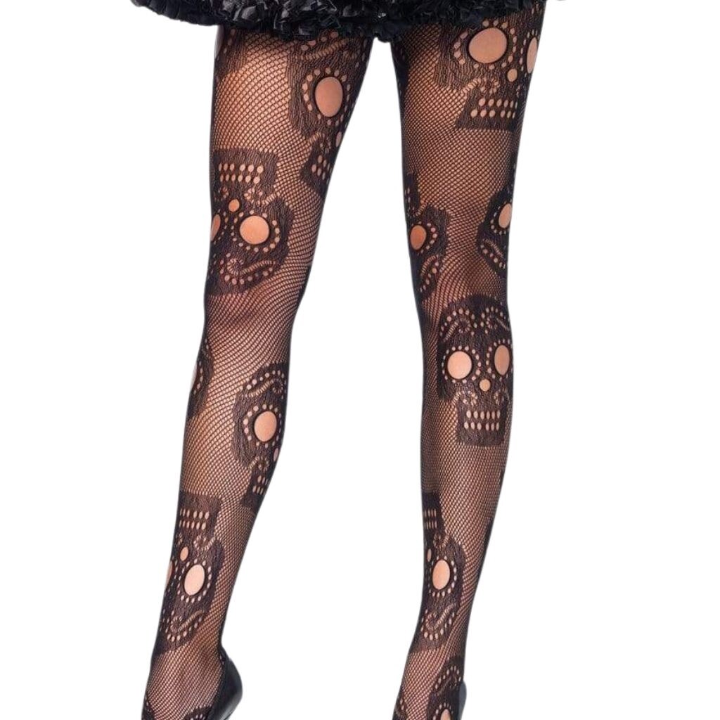 Sugar Skull Net Tights