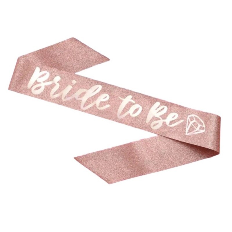 Bride to Be Rose Gold Sash