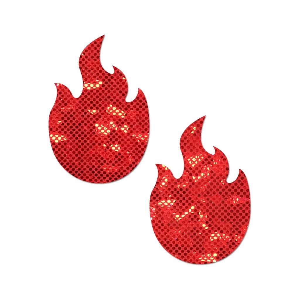 Disco Red Flame Pasties