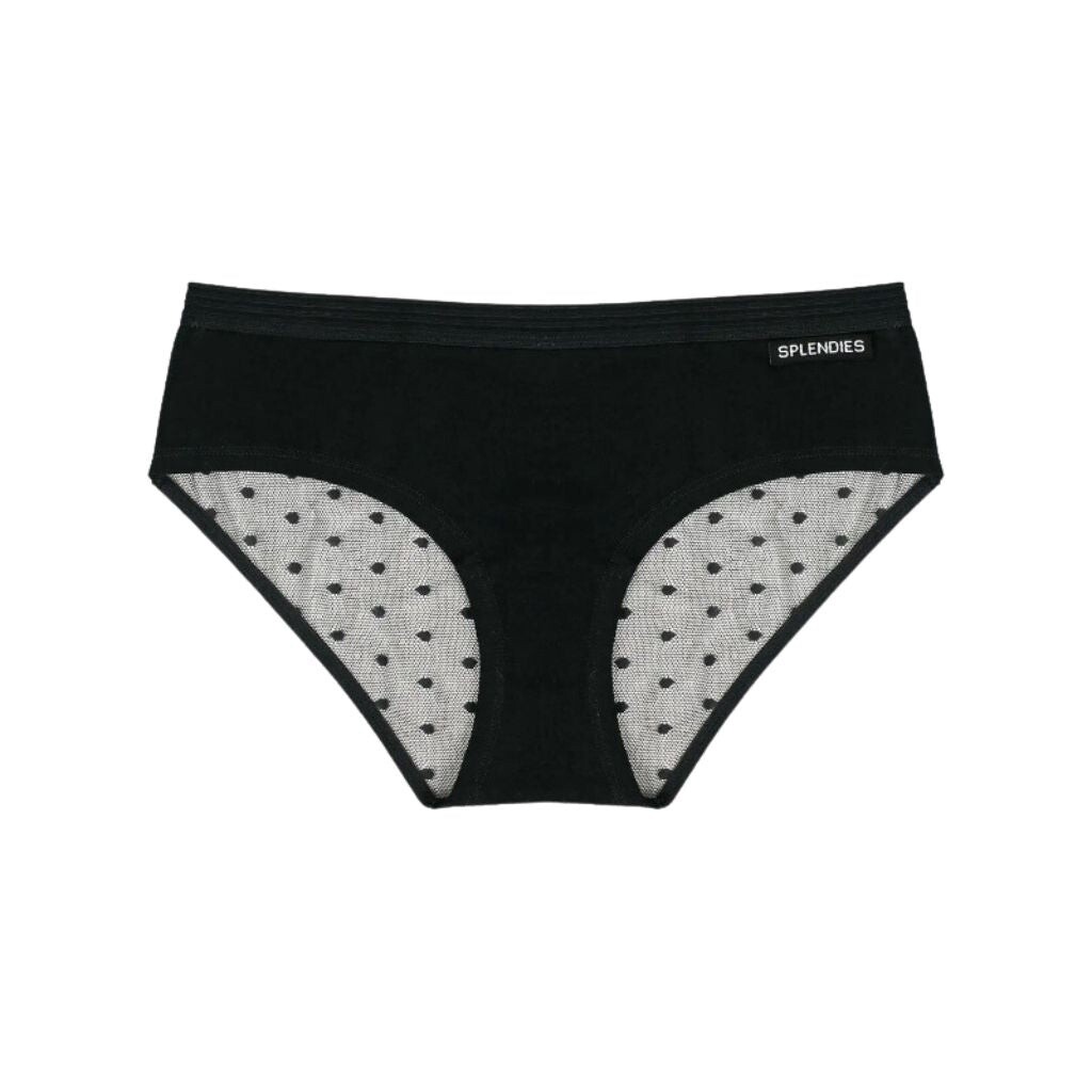 Black Dot Mesh Bikini, Size: Small