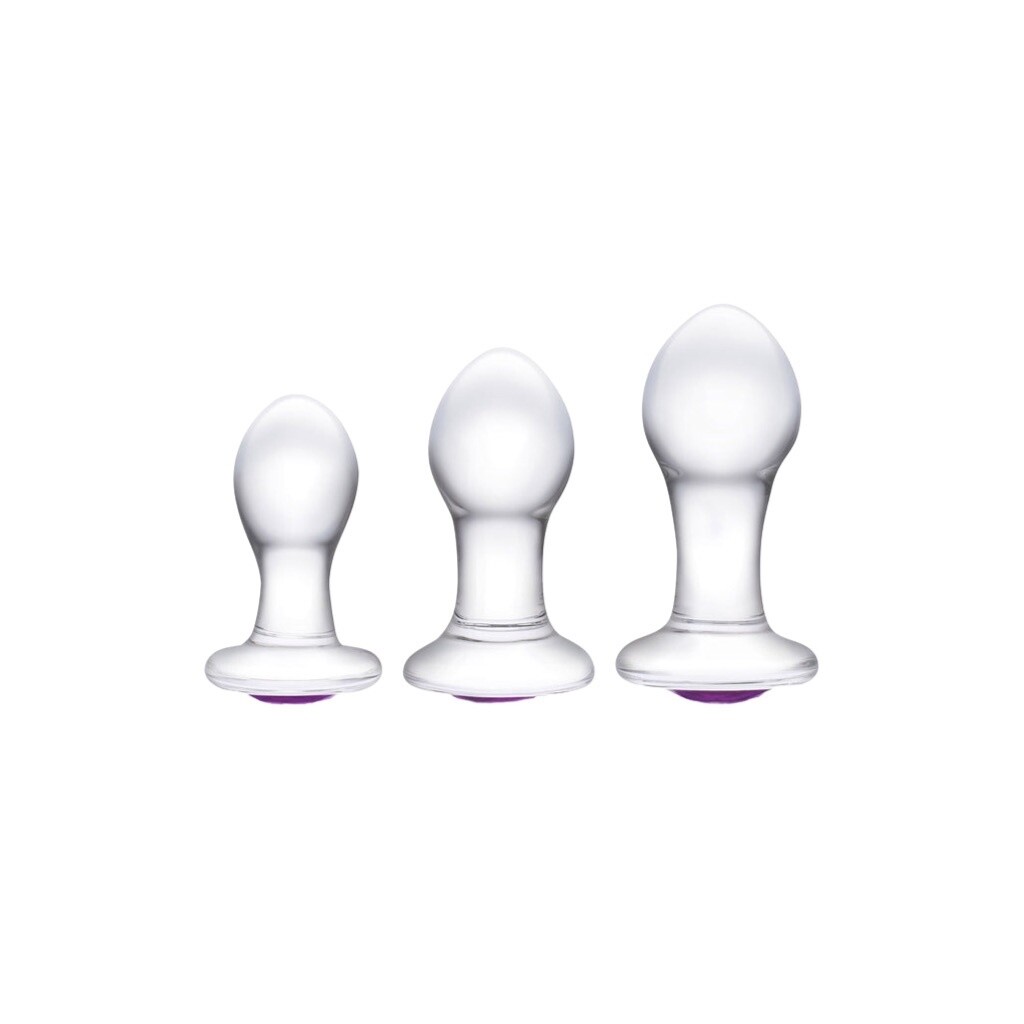 Glas Bling Bling Gem Plug Training Set 3pc
