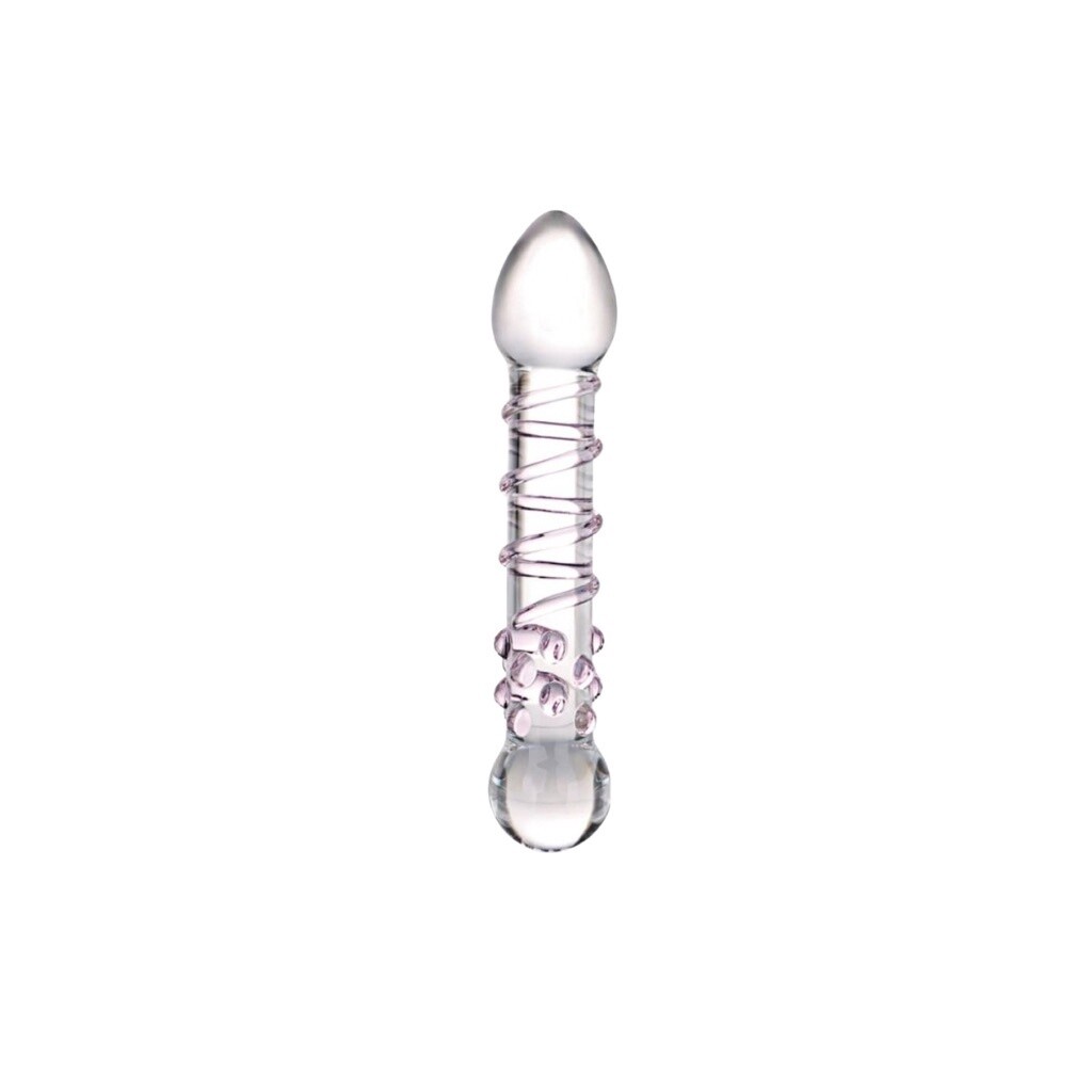 Glas 7.25&quot; Spiral Staircase Full Tip Dildo
