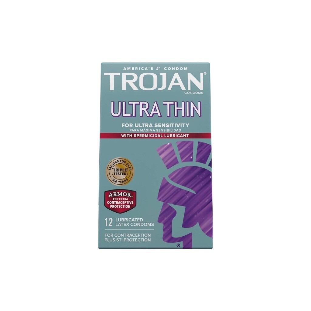 Trojan Ultra Thin Spermicidal Condoms