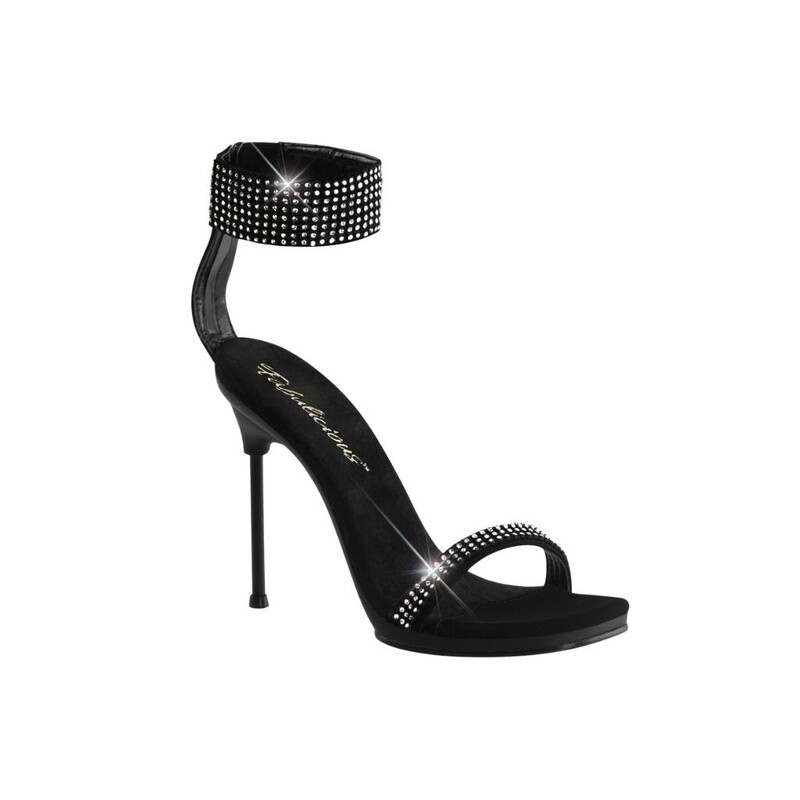 Chic Rhinestone Embellished Heel