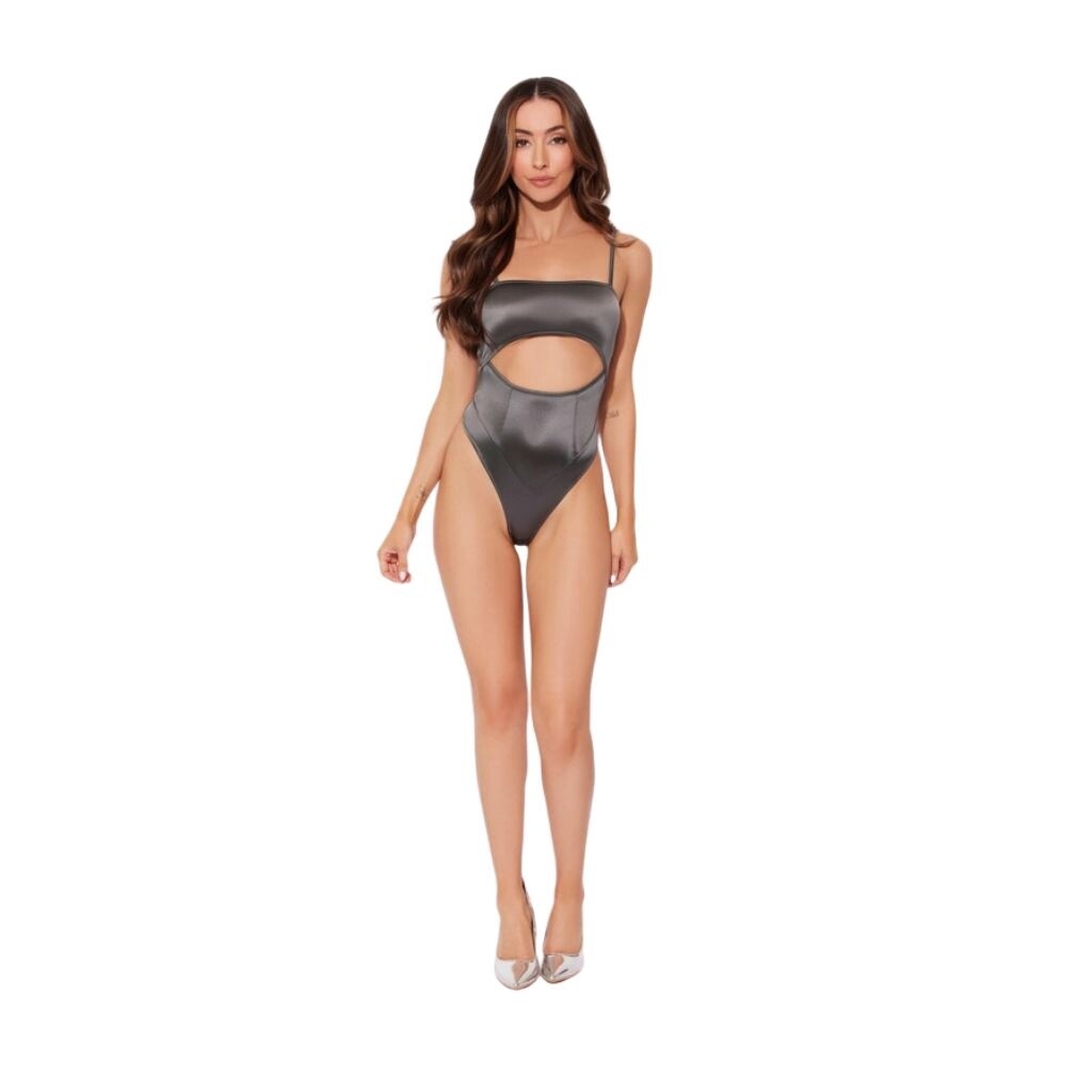 Zoe Slick Cutout Bodysuit, Size: Small