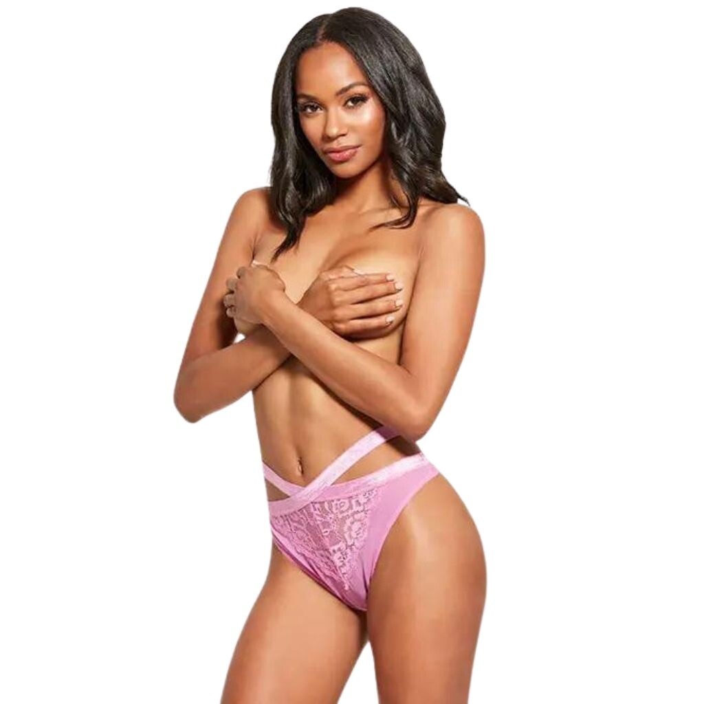 Natasha Strappy Bikini Panty - Magenta, Size: Small