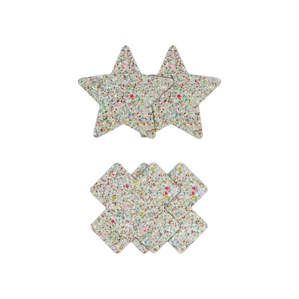 Star &amp; Cross Glow-In-The-Dark Pasties
