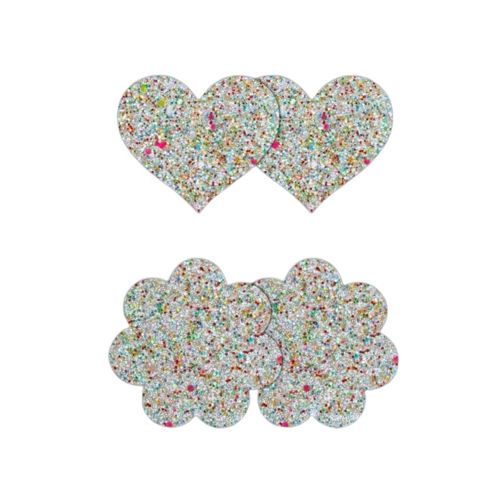 Heart &amp; Flower Glow In The Dark Pasties