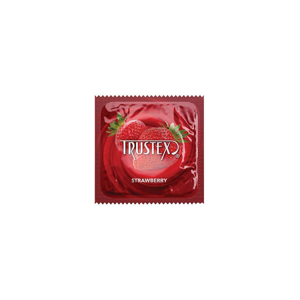 Trustex Flavored Condoms, Style: Strawberry (Individuals)