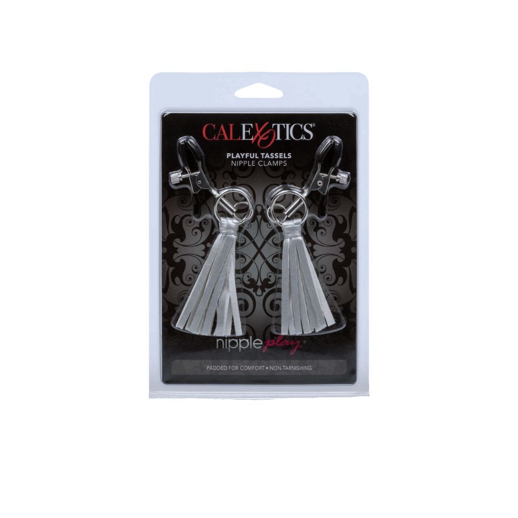 Nipple Play Playful Tassels Nipple Clamps, Color: Silver