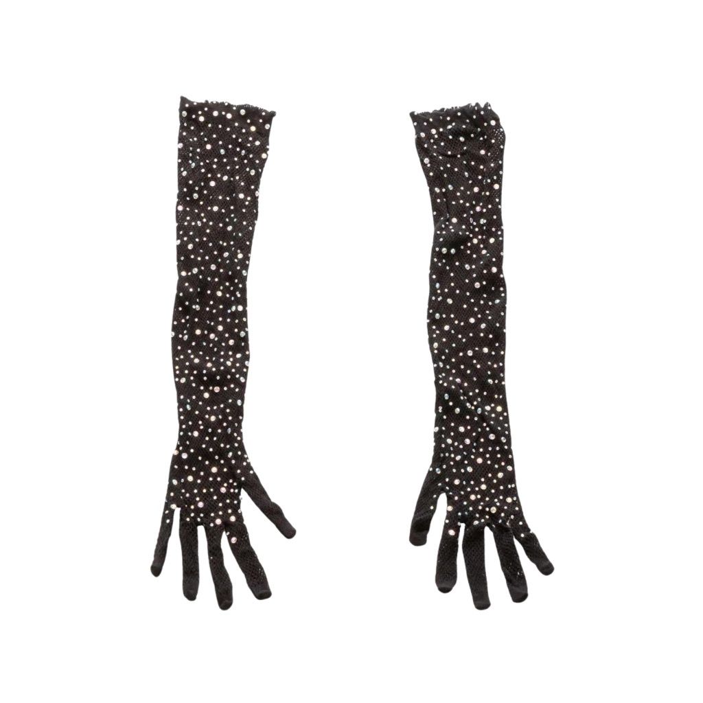 Radiance Black Full-Length Gloves
