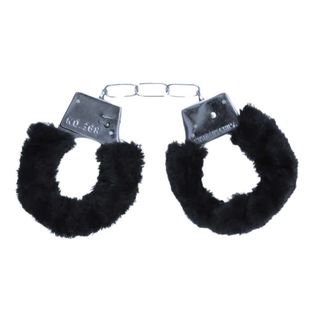 Ouch! Beginner&#39;s Furry Handcuffs - Black