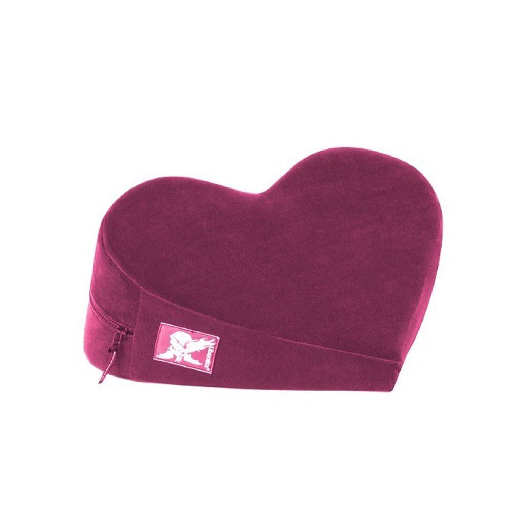 Heart Wedge Positioning Pillow, Color: Merlot