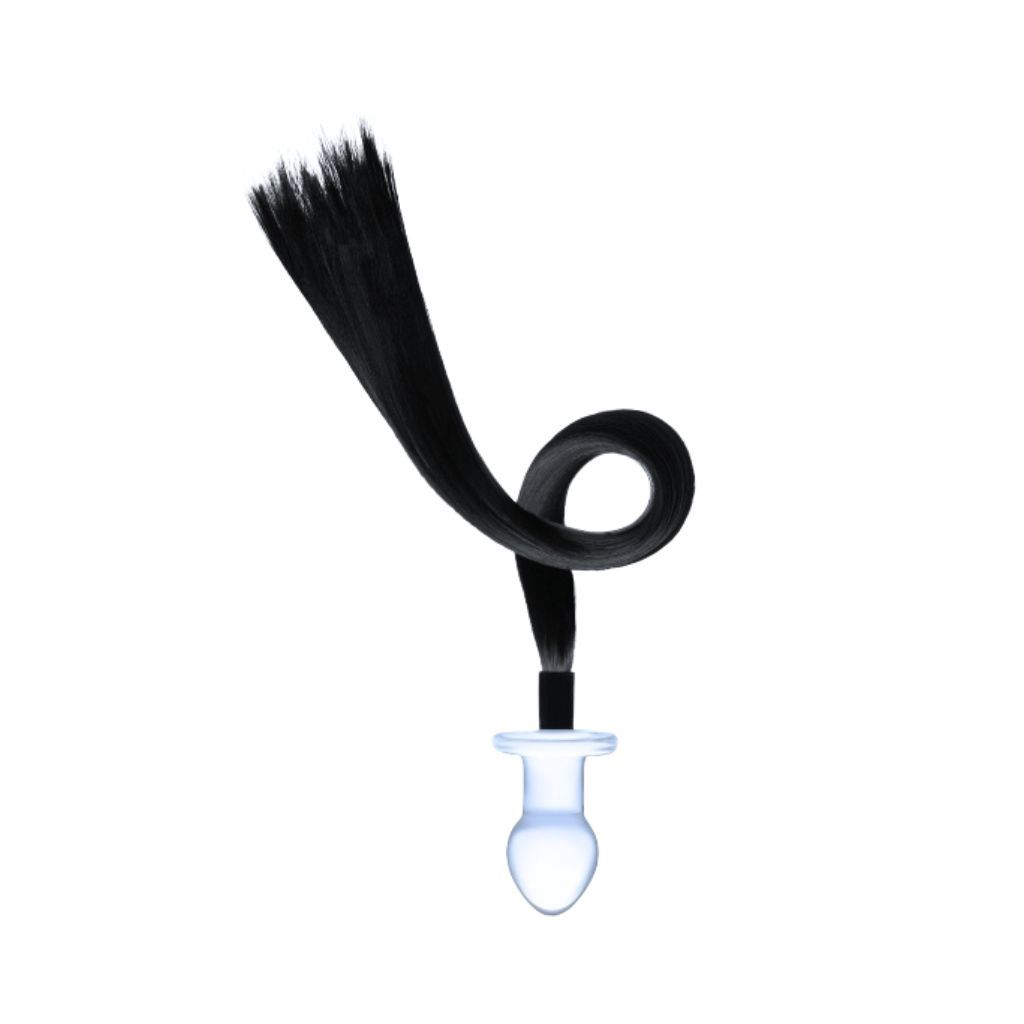 Glas Horse Tail Butt Plug 3&quot;